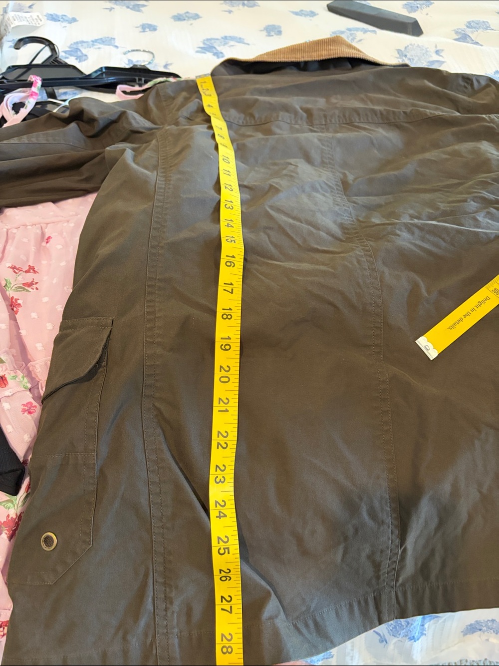 Ralph Lauren Brown Utility Jacket with Tan Corduroy Collar - Picture 14 of 14